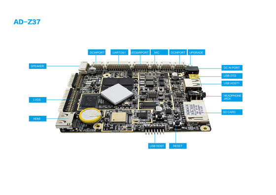 Android 8.0 RK3288 EDP Industrial ARM Board For LCD Digital Signage