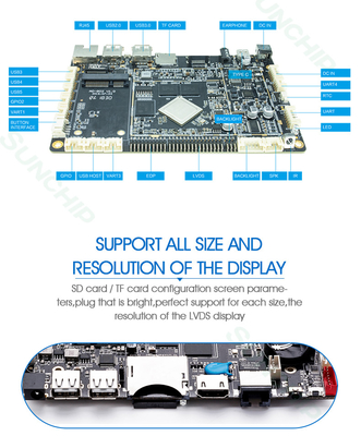 Industrial LPDDR3 Embedded System Board With RK3288 RK3399 WIFI LAN Optional